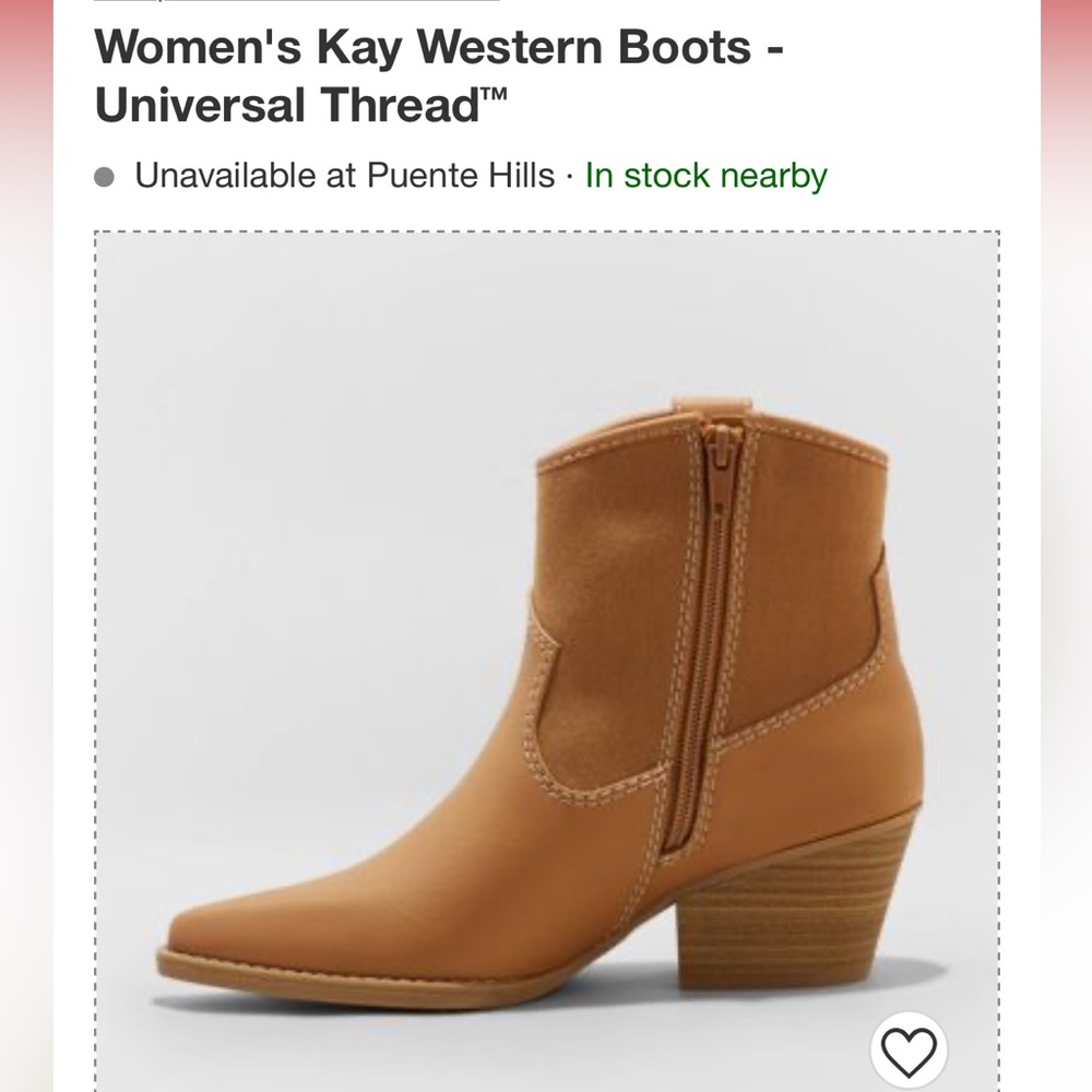 Women's Kay Western Boots - Universal Thread™